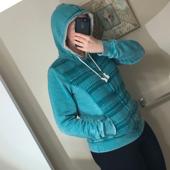 🛍 DONATED Roxy | Teal Zip-Up Hoodie - Picture 2 of 7